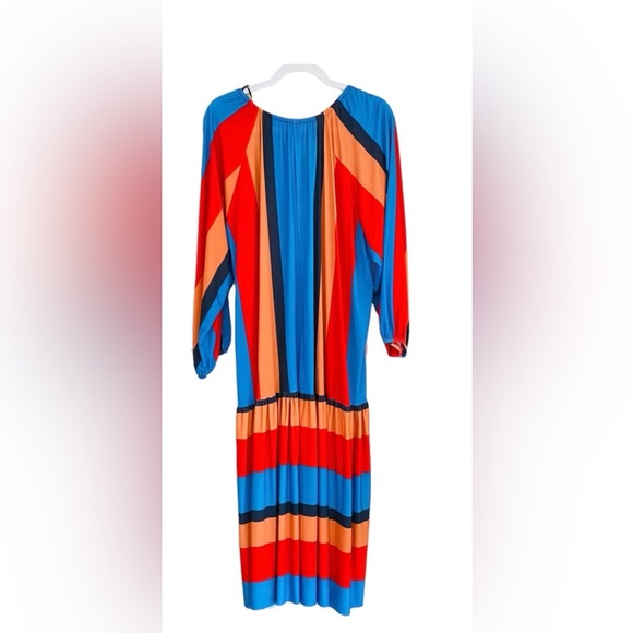Zara Multicolor Striped Long Sleeve Dress - Picture 4 of 8